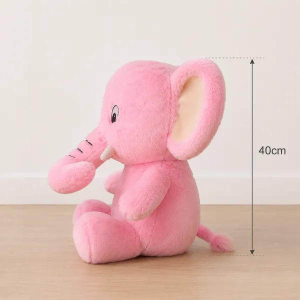 GOLDENHUB_TOYS_Plush_Elephant_Soft_Toy,_40_cm,_Pink,_Flappy_Legs