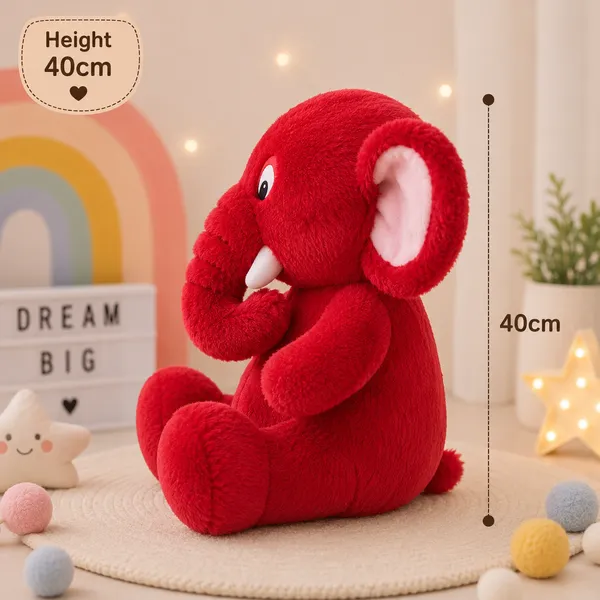GOLDENHUB_TOYS_Flappy_Leg_Elephant_Soft_Toy_–_40_CM,_Premium_Red_Fabric,_Super-Soft_&_Cuddly,Plush_Soft_Toy_for_Kids,_Girls_&_Boys