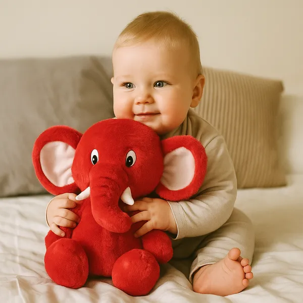 GOLDENHUB_TOYS_Flappy_Leg_Elephant_Soft_Toy_–_40_CM,_Premium_Red_Fabric,_Super-Soft_&_Cuddly,Plush_Soft_Toy_for_Kids,_Girls_&_Boys
