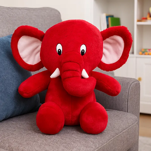 GOLDENHUB_TOYS_Flappy_Leg_Elephant_Soft_Toy_–_40_CM,_Premium_Red_Fabric,_Super-Soft_&_Cuddly,Plush_Soft_Toy_for_Kids,_Girls_&_Boys
