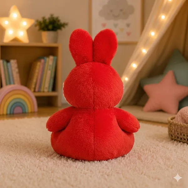 GOLDENHUB_TOYS_Teddy_Bunny_Sitting_Soft_Toy_–_20_CM,_Red_&_White,_Ultra-Soft_Plush,_for_Kids,_Girls_&_Boys