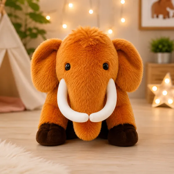 GOLDENHUB_TOYS_Jumbo_Plush_Elephant_Soft_Toy,_Brown_Fur,_White_Tusks
