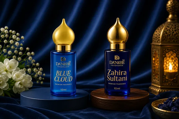 Da'Niche_Zahira_Sultani_Floral_Citrus_Powdery_Attar_And_Blue_Cloud_Aromatic_Woody_Lavender_Attar_Pack_Of_2