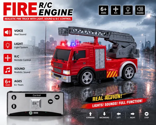 Red_Plastic_Rc_Fire_Engine_Truck_Kids__Pretend_Play__Collecting