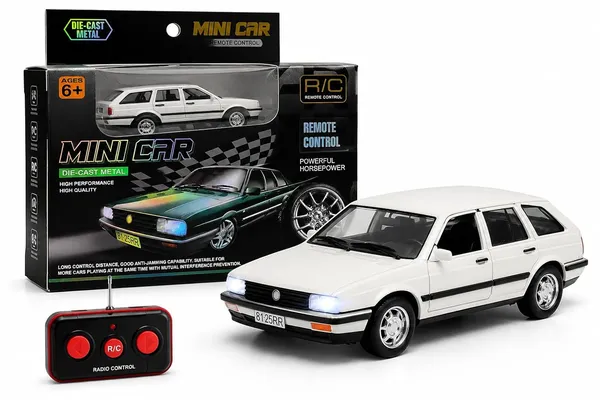 White_Die_Cast_Metal_Rc_Hatchback_Car_Kids__Collecting