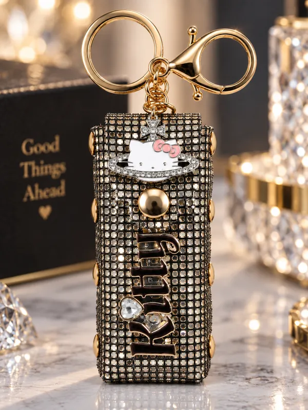 Black_Fashion_Cat_Keychain_for_Women_&_Girls___Cute_Cat_Bag_Charm_Key_Ring_for_Keys_Purse_Backpack_&_Gifting