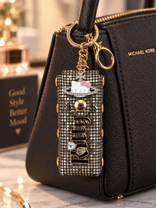 Black_Fashion_Cat_Keychain_for_Women_&_Girls___Cute_Cat_Bag_Charm_Key_Ring_for_Keys_Purse_Backpack_&_Gifting