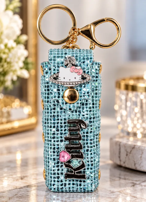 Blue_Fashion_Cat_Keychain_for_Women_&_Girls___Cute_Cat_Bag_Charm_Key_Ring_for_Keys_Purse_Backpack_&_Gifting