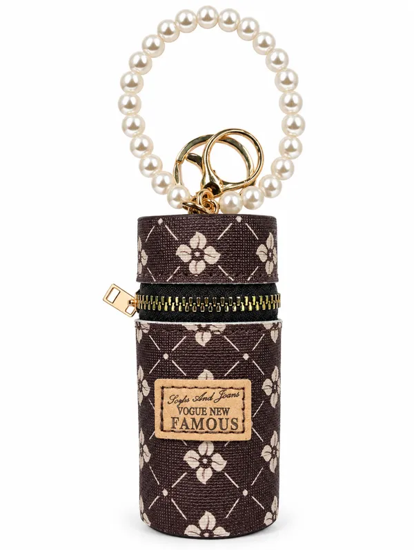 Brown_Fashion_Purse_Keychain_for_Women_&_Girls___Mini_Handbag_Style_Bag_Charm_Key_Ring_for_Keys_&_Gifting