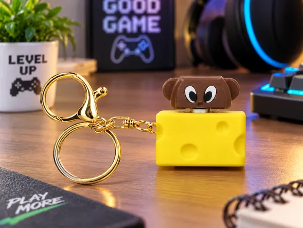 Cheese_Mouse_Keychain_for_Kids___Cute_3D_Mouse_Character_Key_Ring_for_Keys_Backpack_School_Bag_&_Gifting