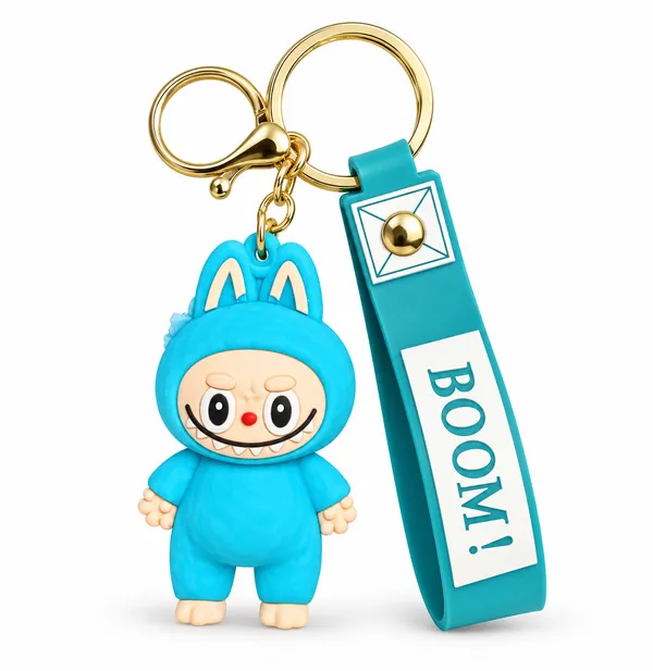 Cute_Blue_Monster_Keychain_for_Boys_&_Girls_|_3D_Cartoon_Character_Keyring_with_Turquoise_Silicone_Strap