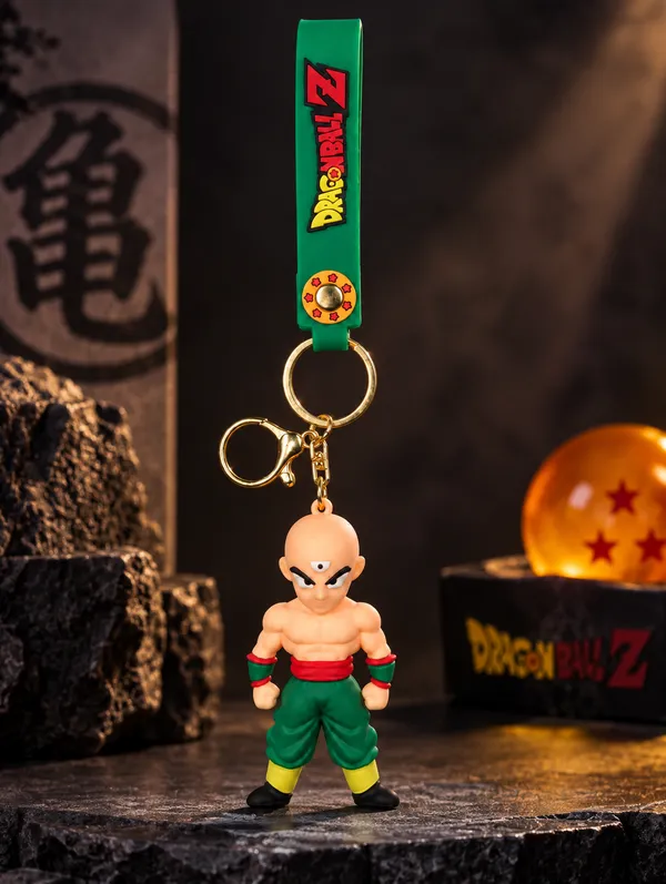 Dragon_Ball_Z_Tien_Keychain_For_Anime_Fans___3D_Character_Key_Ring_For_Keys_Backpack_School_Bag_&_Gifting_Pack_Of_2