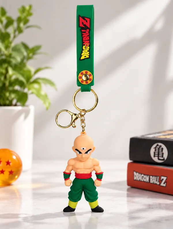 Dragon_Ball_Z_Tien_Keychain_For_Anime_Fans___3D_Character_Key_Ring_For_Keys_Backpack_School_Bag_&_Gifting_Pack_Of_2