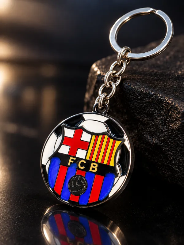 Fcb_Football_Keychain_For_Football_Fans___Soccer_Club_Style_Key_Ring_For_Keys_Backpack_School_Bag_&_Gifting_Pack_Of_2