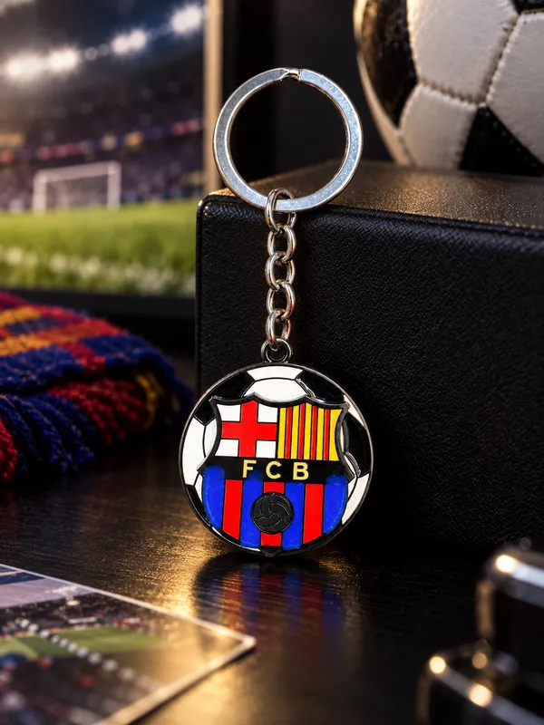 Fcb_Football_Keychain_For_Football_Fans___Soccer_Club_Style_Key_Ring_For_Keys_Backpack_School_Bag_&_Gifting_Pack_Of_2
