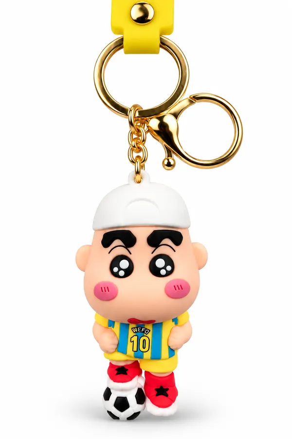 Football_Player_Keychain_For_Sports_Fans___3D_Soccer_Character_Key_Ring_For_Keys_Backpack_School_Bag_&_Gifting_Pack_Of_2