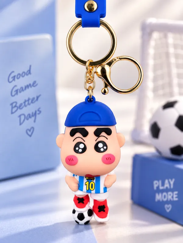 Football_Player_Keychain_For_Sports_Fans___3D_Soccer_Character_Key_Ring_For_Keys_Backpack_School_Bag_&_Gifting_Pack_Of_2