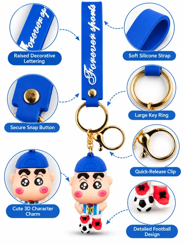 Football_Player_Keychain_For_Sports_Fans___3D_Soccer_Character_Key_Ring_For_Keys_Backpack_School_Bag_&_Gifting_Pack_Of_2