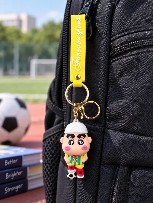 Football_Player_Keychain_For_Sports_Fans___3D_Soccer_Character_Key_Ring_For_Keys_Backpack_School_Bag_&_Gifting_Pack_Of_2