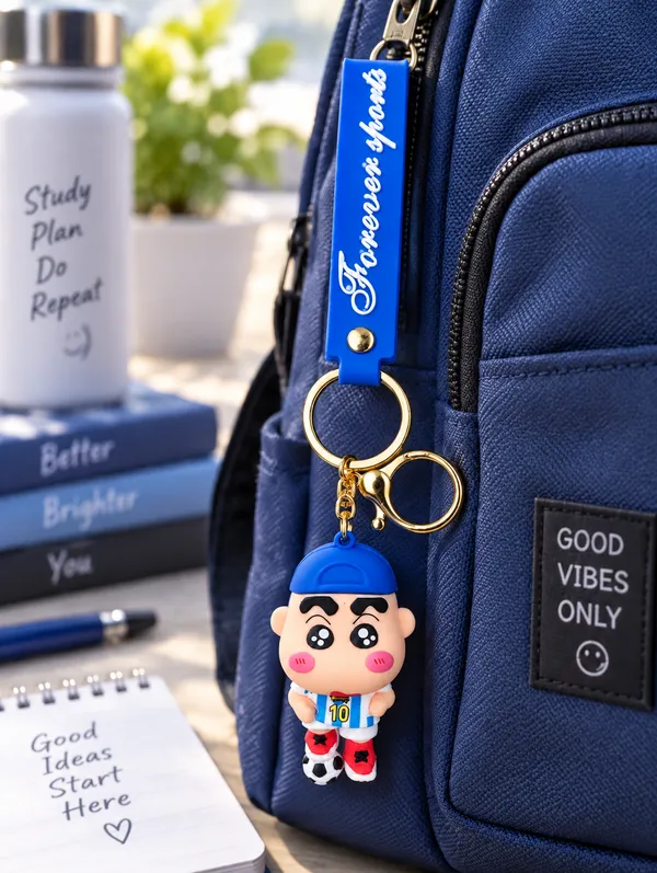 Football_Player_Keychain_For_Sports_Fans___3D_Soccer_Character_Key_Ring_For_Keys_Backpack_School_Bag_&_Gifting_Pack_Of_2