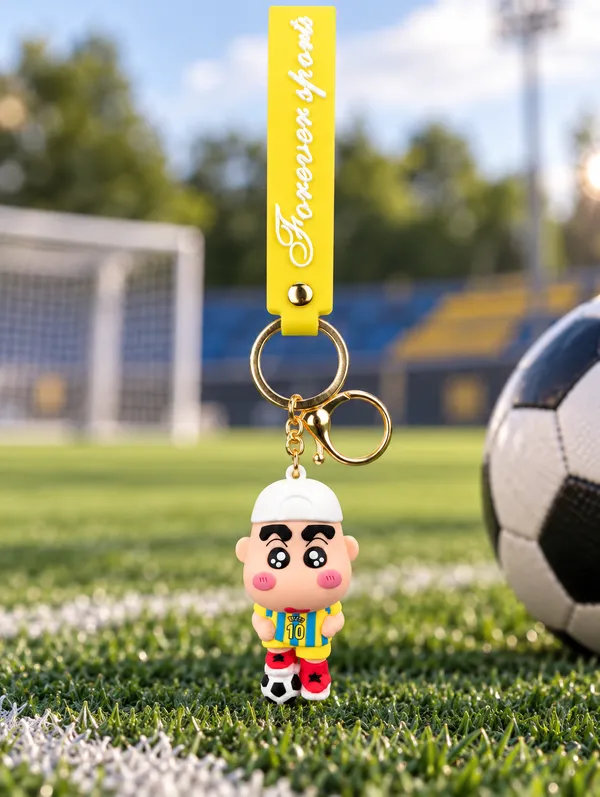 Football_Player_Keychain_For_Sports_Fans___3D_Soccer_Character_Key_Ring_For_Keys_Backpack_School_Bag_&_Gifting_Pack_Of_2