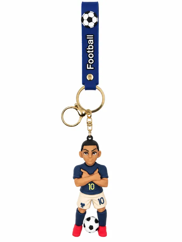 Football_Player_Keychain_For_Sports_Fans___3D_Soccer_Character_Key_Ring_For_Keys_Backpack_School_Bag_&_Gifting_Pack_Of_2