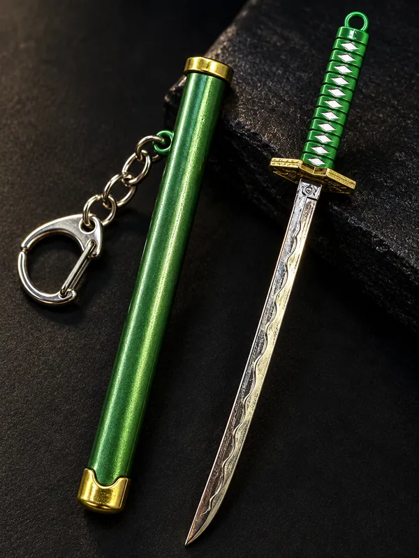 Green_Samurai_Sword_Keychain_for_Men_&_Boys___Mini_Katana_Style_Key_Ring_for_Keys_Backpack_Bag_&_Gifting
