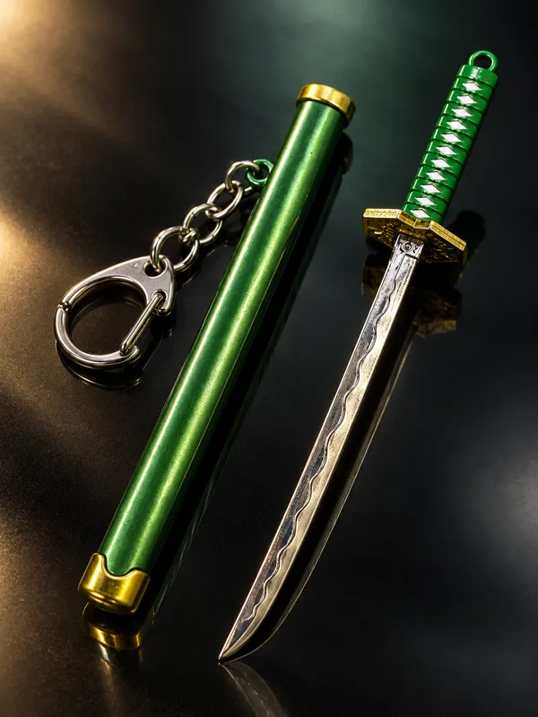 Green_Samurai_Sword_Keychain_for_Men_&_Boys___Mini_Katana_Style_Key_Ring_for_Keys_Backpack_Bag_&_Gifting