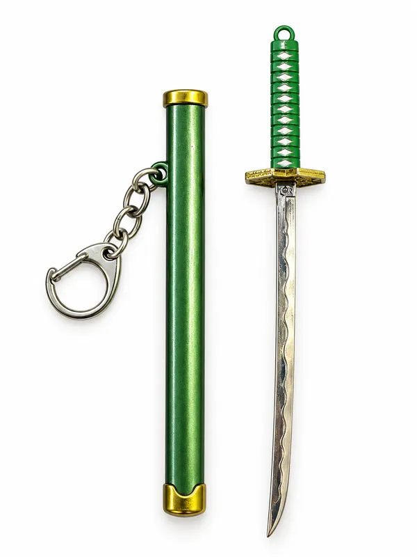 Green_Samurai_Sword_Keychain_for_Men_&_Boys___Mini_Katana_Style_Key_Ring_for_Keys_Backpack_Bag_&_Gifting