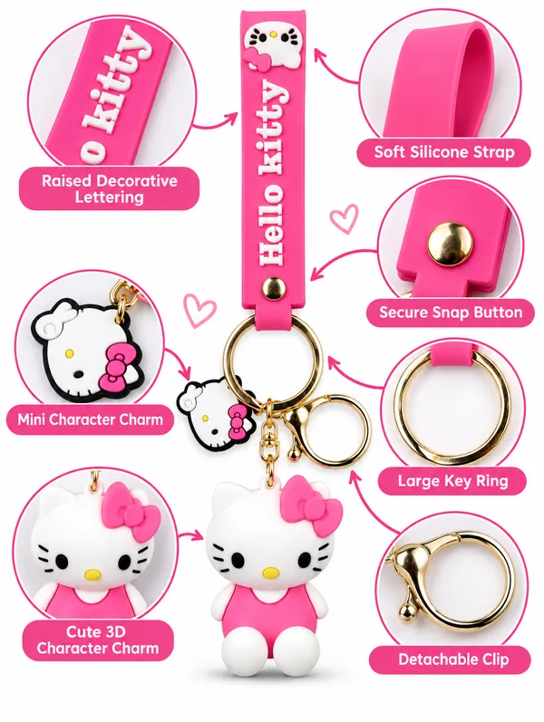 Hello_Kitty_Keychain_For_Kids_&_Fans___Cute_3D_Character_Key_Ring_For_Keys_Backpack_School_Bag_&_Gifting_Pack_Of_2