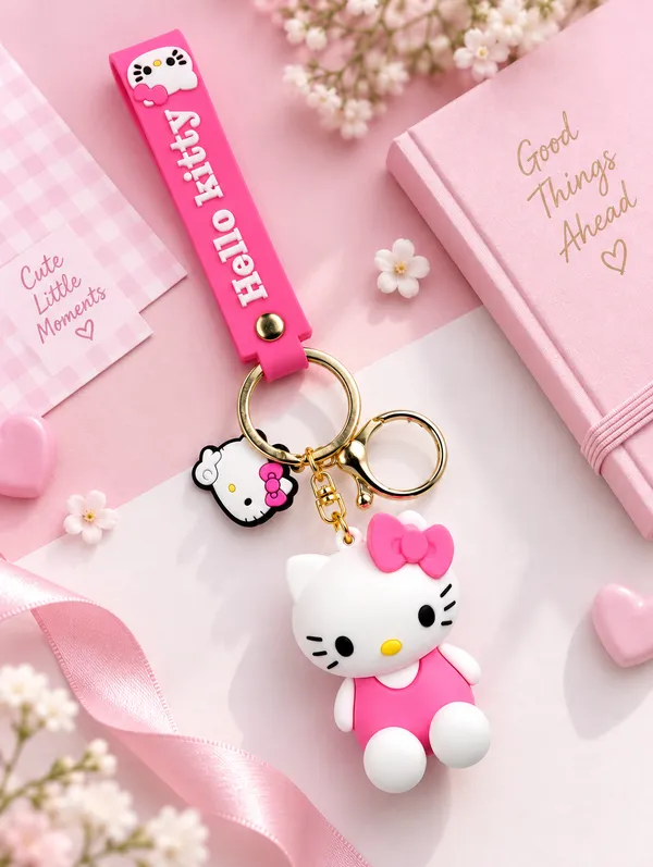 Hello_Kitty_Keychain_For_Kids_&_Fans___Cute_3D_Character_Key_Ring_For_Keys_Backpack_School_Bag_&_Gifting_Pack_Of_2