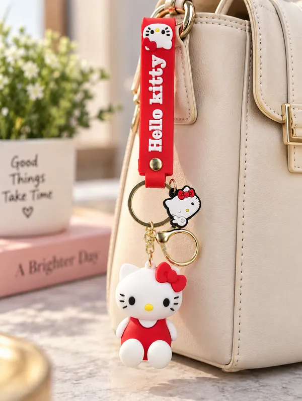 Hello_Kitty_Red_Keychain_For_Kids_&_Fans___Cute_Character_Key_Ring_For_Keys_Backpack_School_Bag_&_Gifting_Pack_Of_2