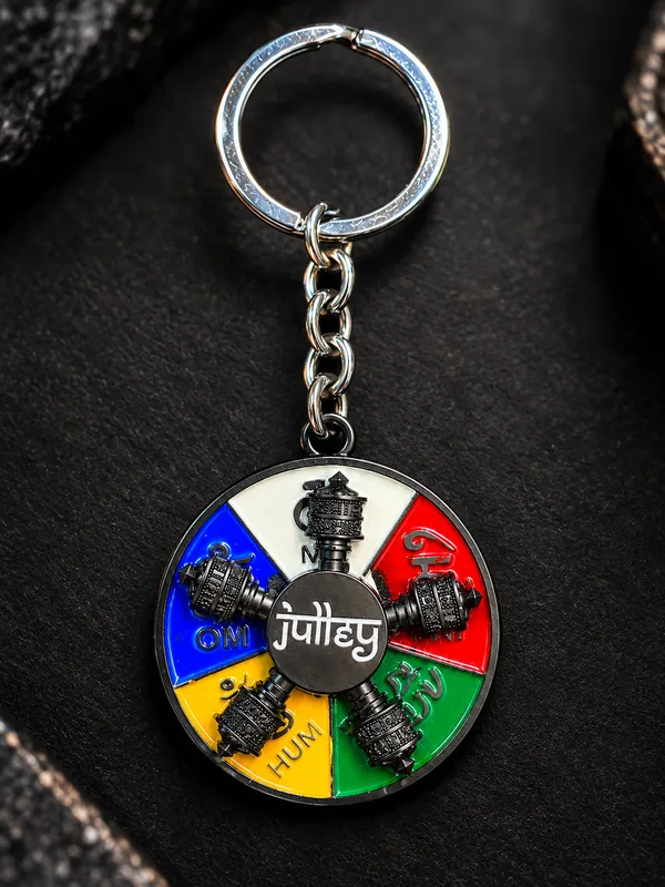 Julley_Prayer_Wheel_Keychain___Spiritual_Travel_Souvenir_Key_Ring_For_Keys_Backpack_Bag_&_Gifting_Pack_Of_2