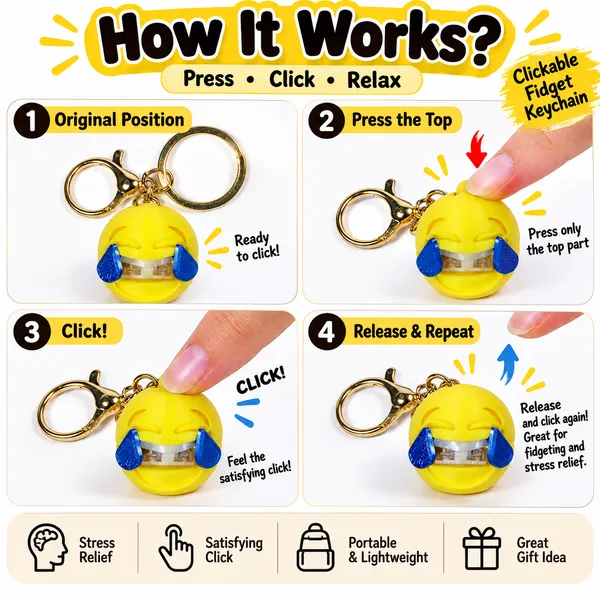 Laughing_Tears_Keychain___Funny_Emoji_Style_Key_Ring_for_Keys_Backpack_School_Bag_Purse_&_Gifting