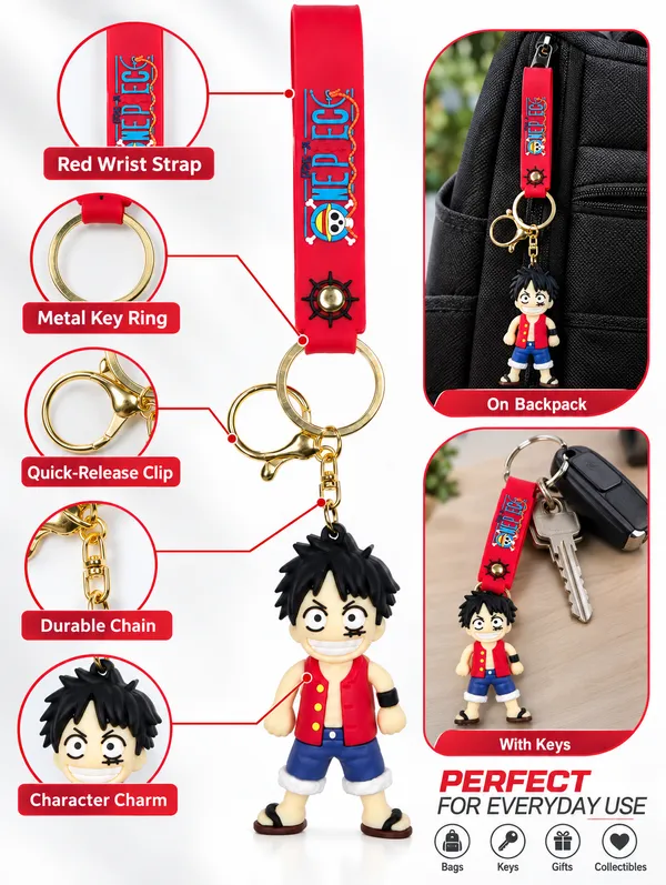 Luffy_One_Piece_Keychain_For_Anime_Fans___3D_Character_Key_Ring_For_Keys_Backpack_School_Bag_&_Gifting_Pack_Of_2