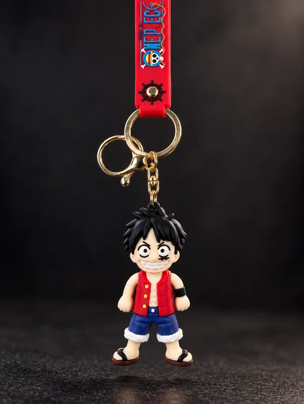 Luffy_One_Piece_Keychain_For_Anime_Fans___3D_Character_Key_Ring_For_Keys_Backpack_School_Bag_&_Gifting_Pack_Of_2