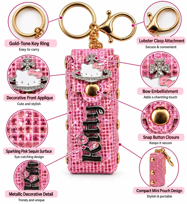 Pink_Fashion_Cat_Keychain_for_Women_&_Girls___Cute_Cat_Bag_Charm_Key_Ring_for_Keys_Purse_Backpack_&_Gifting
