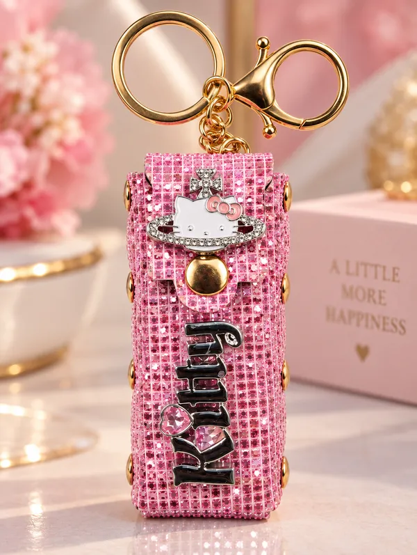 Pink_Fashion_Cat_Keychain_for_Women_&_Girls___Cute_Cat_Bag_Charm_Key_Ring_for_Keys_Purse_Backpack_&_Gifting