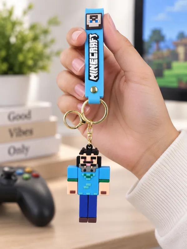 Pixel_Character_Keychain_For_Gamers_&_Kids___Retro_3D_Pixel_Style_Key_Ring_For_Keys_Backpack_School_Bag_&_Gifting_Pack_Of_2