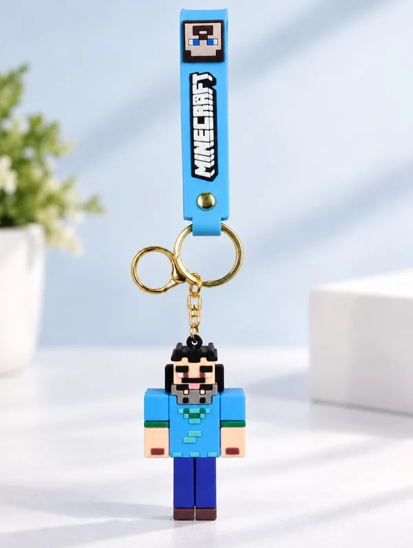 Pixel_Character_Keychain_For_Gamers_&_Kids___Retro_3D_Pixel_Style_Key_Ring_For_Keys_Backpack_School_Bag_&_Gifting_Pack_Of_2