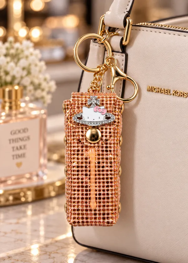 Rose_Fashion_Cat_Keychain_for_Women_&_Girls___Cute_Cat_Bag_Charm_Key_Ring_for_Keys_Purse_Backpack_&_Gifting