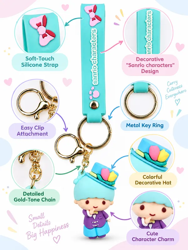 Sanrio_Character_Keychain_For_Kids_&_Fans___Cute_3D_Character_Key_Ring_For_Keys_Backpack_School_Bag_&_Gifting_Pack_Of_2