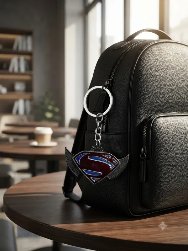 Superman_Batman_Keychain_For_Superhero_Fans___3D_Character_Key_Ring_For_Keys_Backpack_School_Bag_&_Gifting_Pack_Of_2