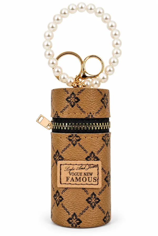 Tan_Fashion_Purse_Keychain_for_Women_&_Girls___Mini_Handbag_Style_Bag_Charm_Key_Ring_for_Keys_&_Gifting