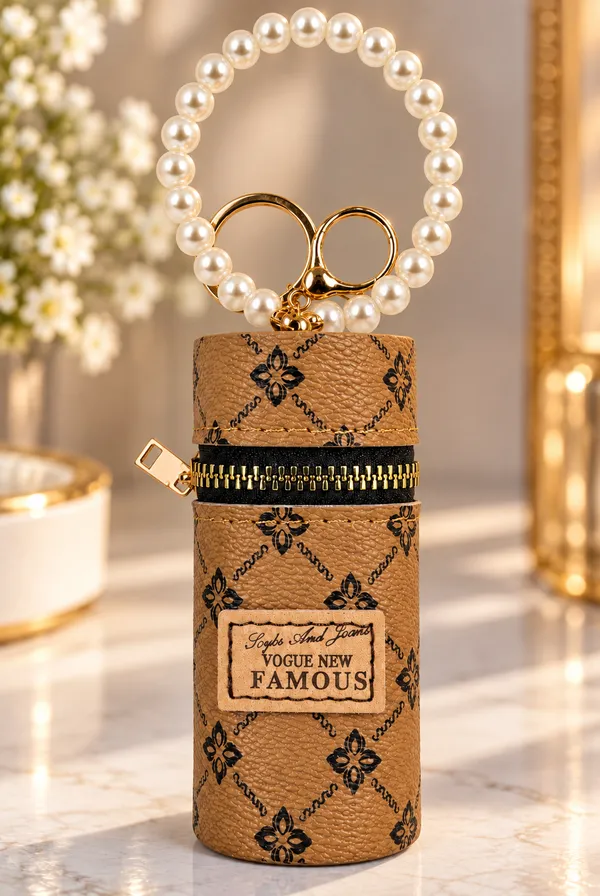 Tan_Fashion_Purse_Keychain_for_Women_&_Girls___Mini_Handbag_Style_Bag_Charm_Key_Ring_for_Keys_&_Gifting