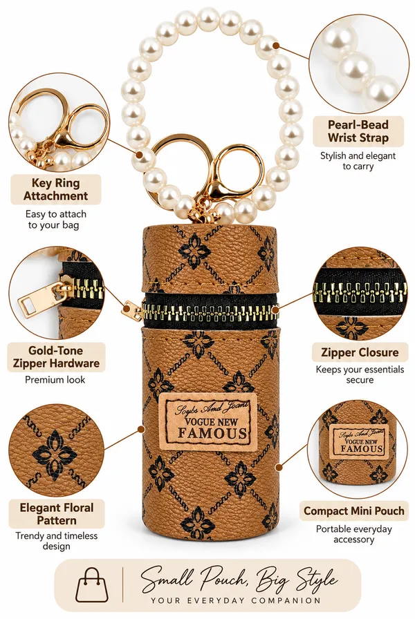 Tan_Fashion_Purse_Keychain_for_Women_&_Girls___Mini_Handbag_Style_Bag_Charm_Key_Ring_for_Keys_&_Gifting