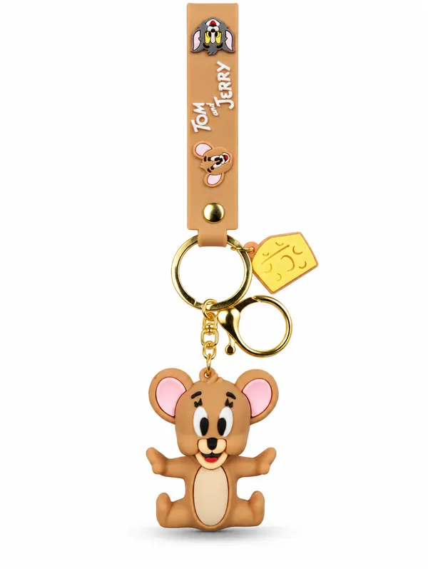 Tom_&_Jerry_Jerry_Keychain_For_Kids_&_Cartoon_Fans___Cute_3D_Character_Key_Ring_For_Keys_Backpack_School_Bag_&_Gifting_Pack_Of_2