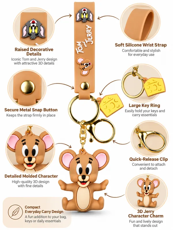 Tom_&_Jerry_Jerry_Keychain_For_Kids_&_Cartoon_Fans___Cute_3D_Character_Key_Ring_For_Keys_Backpack_School_Bag_&_Gifting_Pack_Of_2