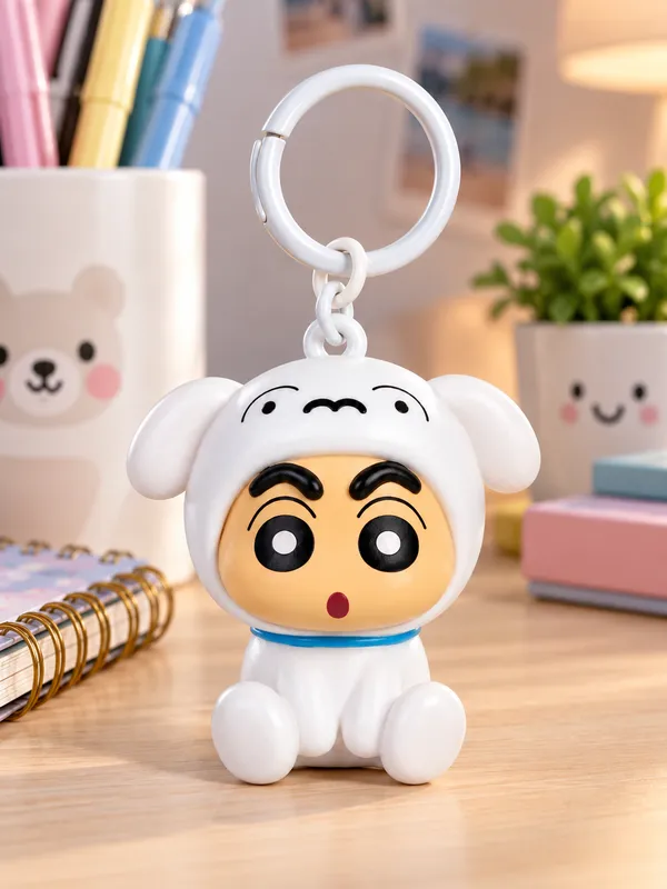 White_Dog_Keychain_for_Kids_&_Pet_Lovers___Cute_3D_Animal_Key_Ring_for_Keys_Backpack_School_Bag_&_Gifting
