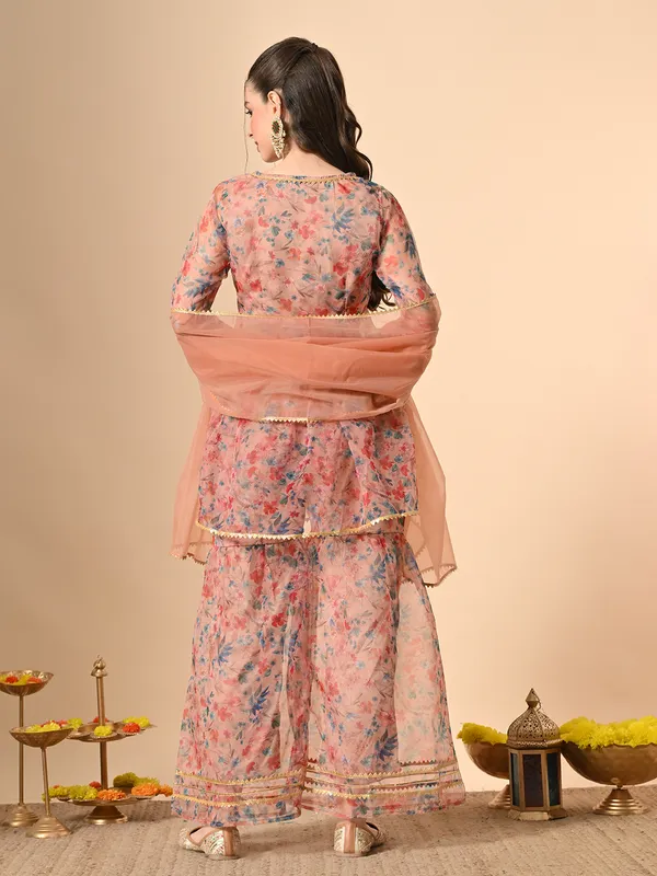 Peach_Floral_Print_Anarkali_Suit_for_Women